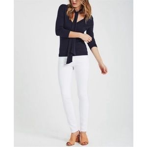 Ag The Stilt Cigarette Skinny Jeans in White Size 28